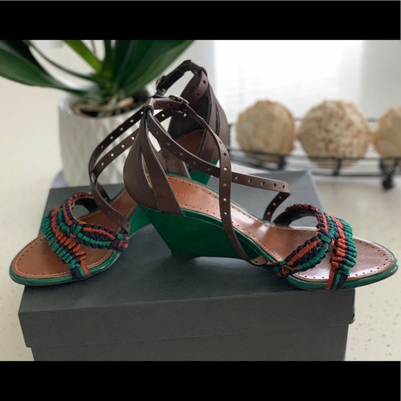 Like New 🔥 Proenza Schouler Braided Accent Leather Sandals - Picture 2 of 10